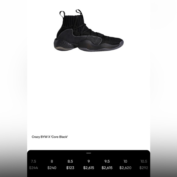 adidas Originals Other - adidas Crazy BYW X
Core Black